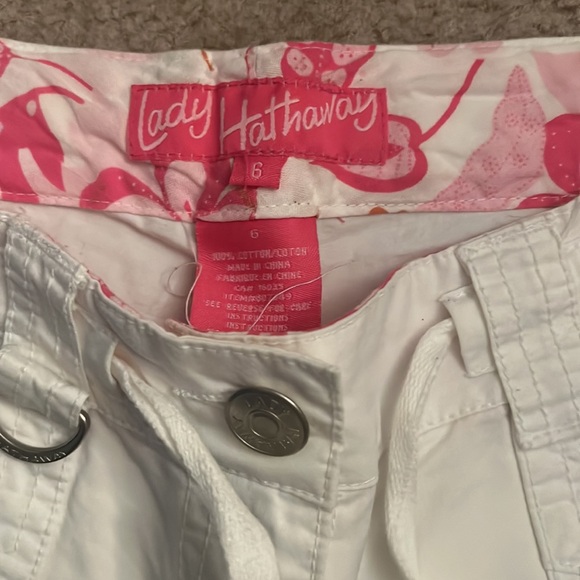 Lady Hathaway Low Rise White Pants - Picture 4 of 4